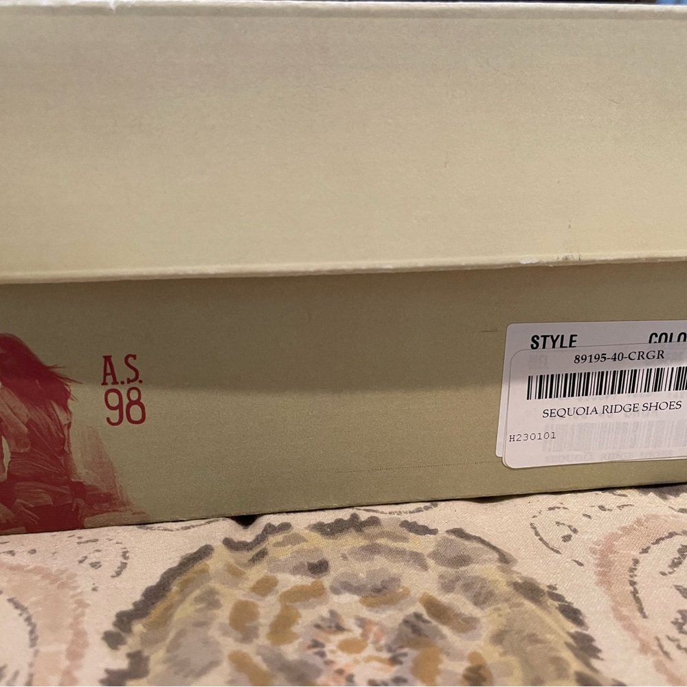 Ladies Leather Side Zip A.S. 98 Ankle Boots, Gray, size 40 - Picture 6 of 7